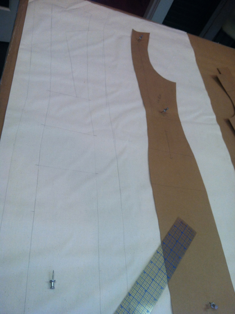 Pattern drafting for Lila Rose’s mockup dress