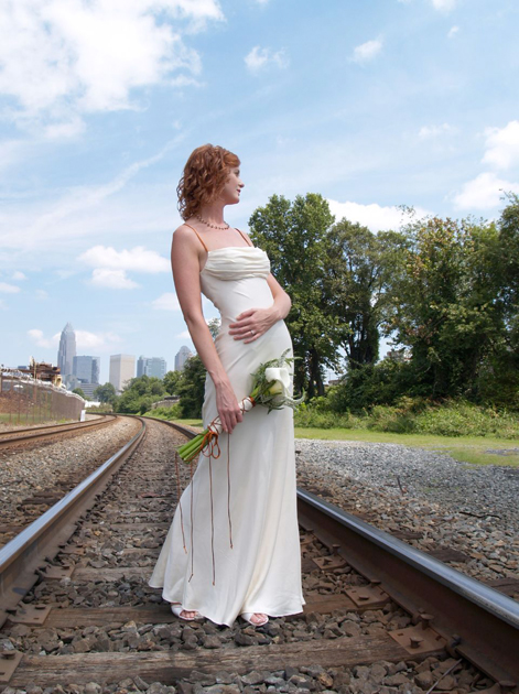 Charmeuse Wedding Dress Train