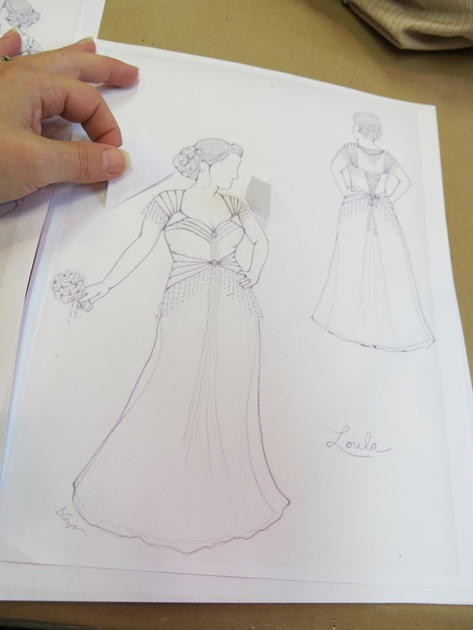 New dress outlet sketches