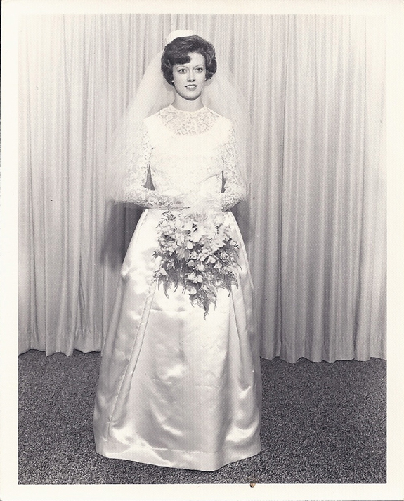My mom on her wedding day in 1964