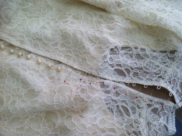 🧵 Adding Pearl Buttons on My Clien's Wedding Dress × Decorative × Sewing  Tutorial × How to Sew 