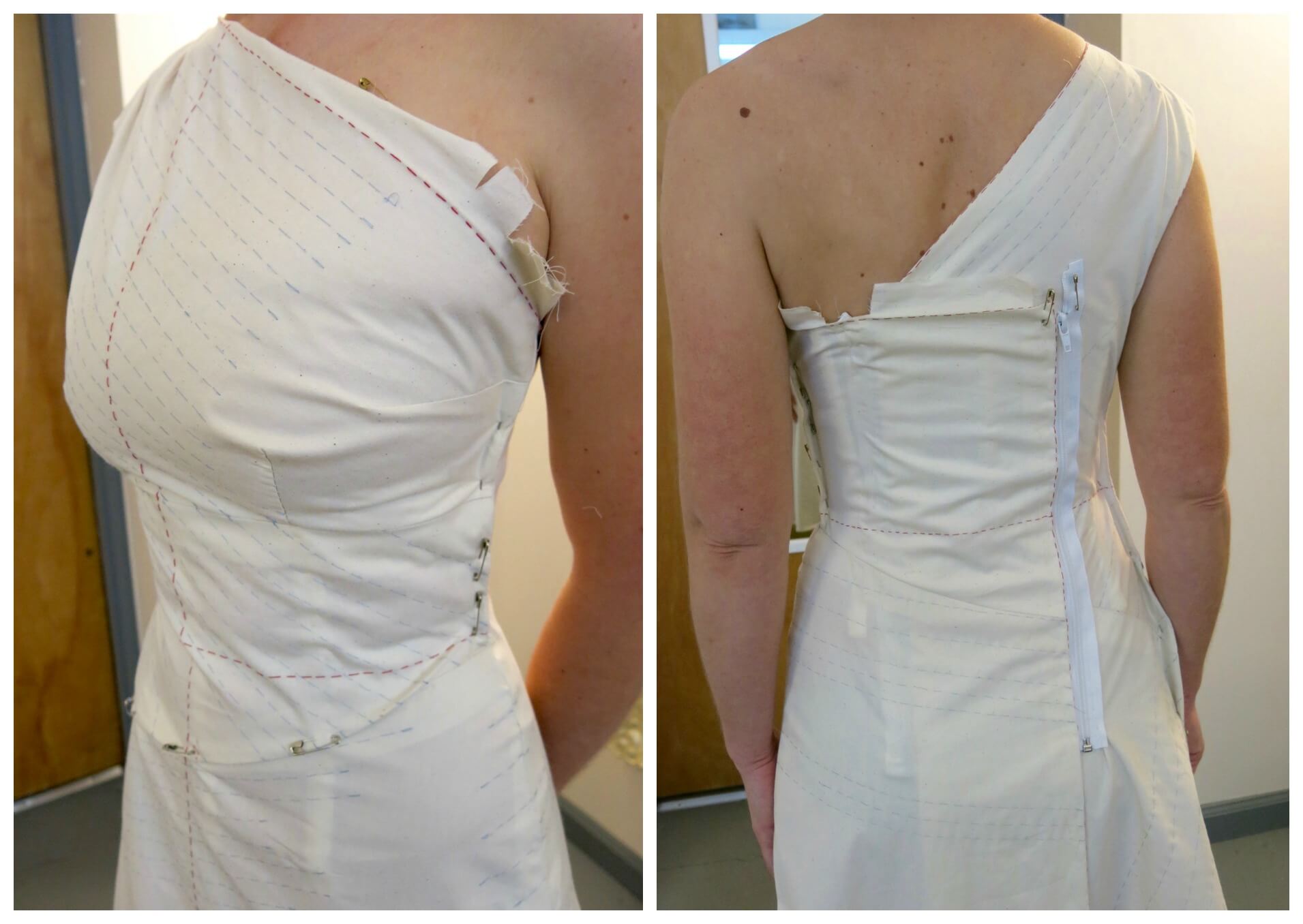 Sally's Mockup Fittings - Brooks Ann Camper Bespoke Sewing