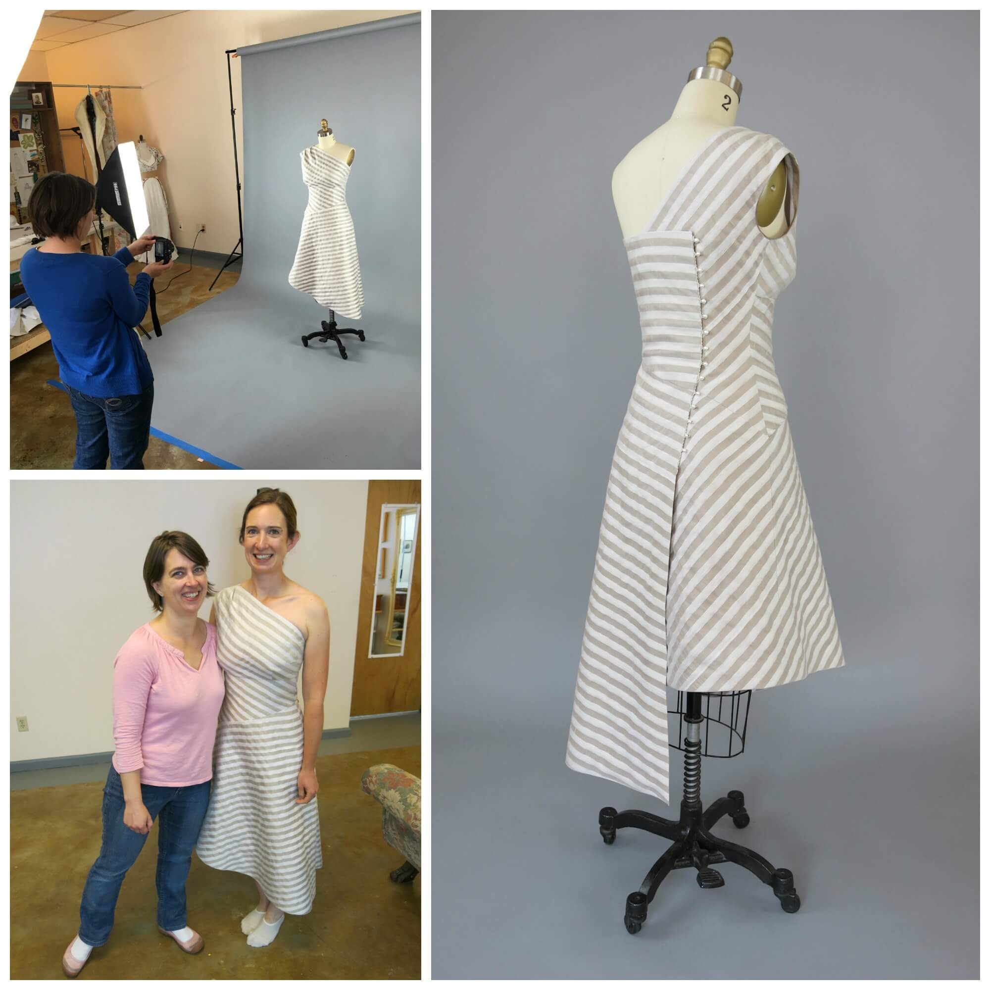 Sally's Photo Shoot and Final Fitting - Brooks Ann Camper Bespoke Sewing