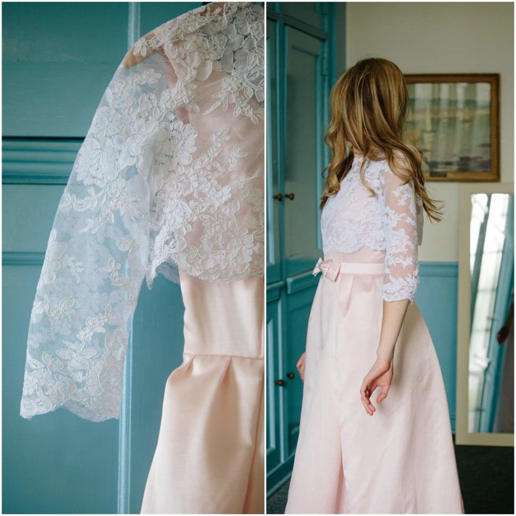 Allie J made her own wedding dress (with a little help from Brooks Ann Camper Bridal Couture)