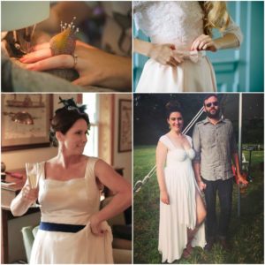 3 Brides Make their own wedding dresses with a little help from Brooks Ann Camper Bridal Couture