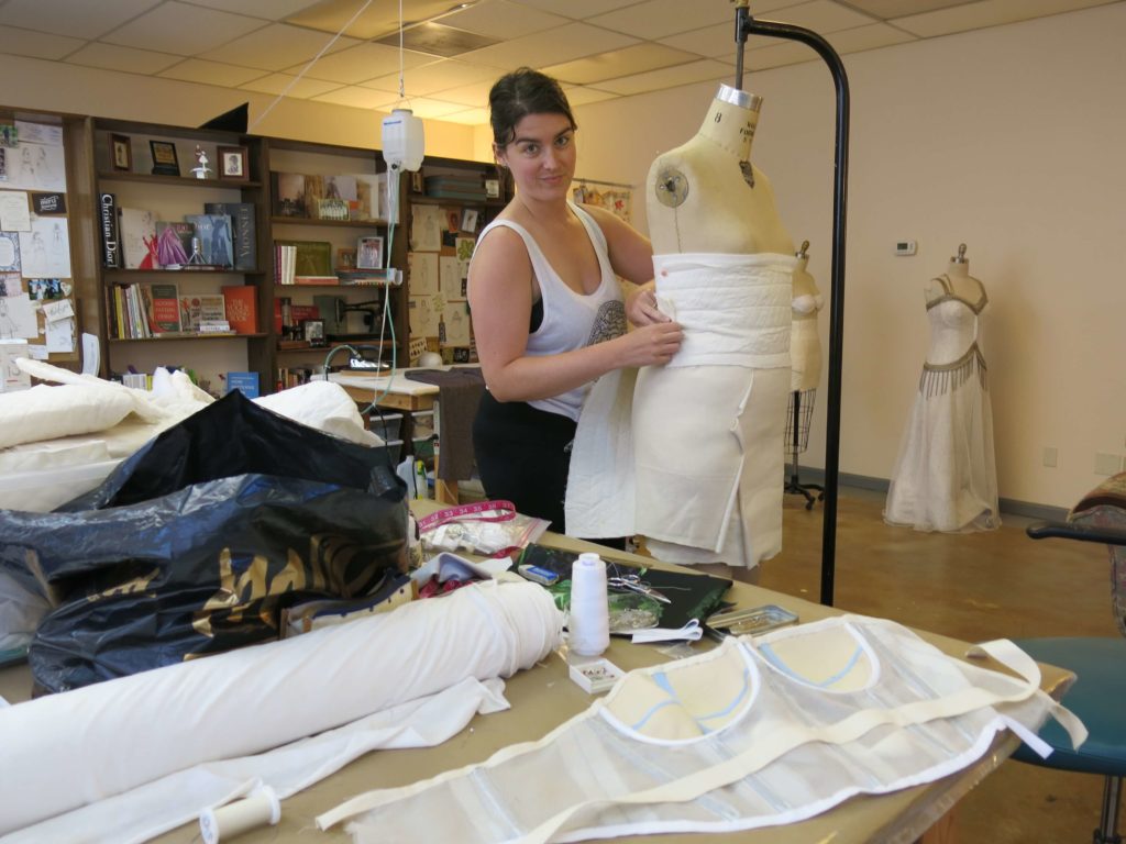 Ann Tilley made her own wedding dress (with a little help from Brooks Ann Camper Bridal Couture)