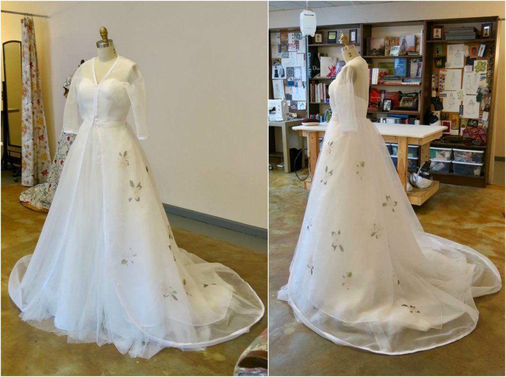 Cameron's 2nd mockup with floral sample by Brooks Ann Camper Bridal Couture