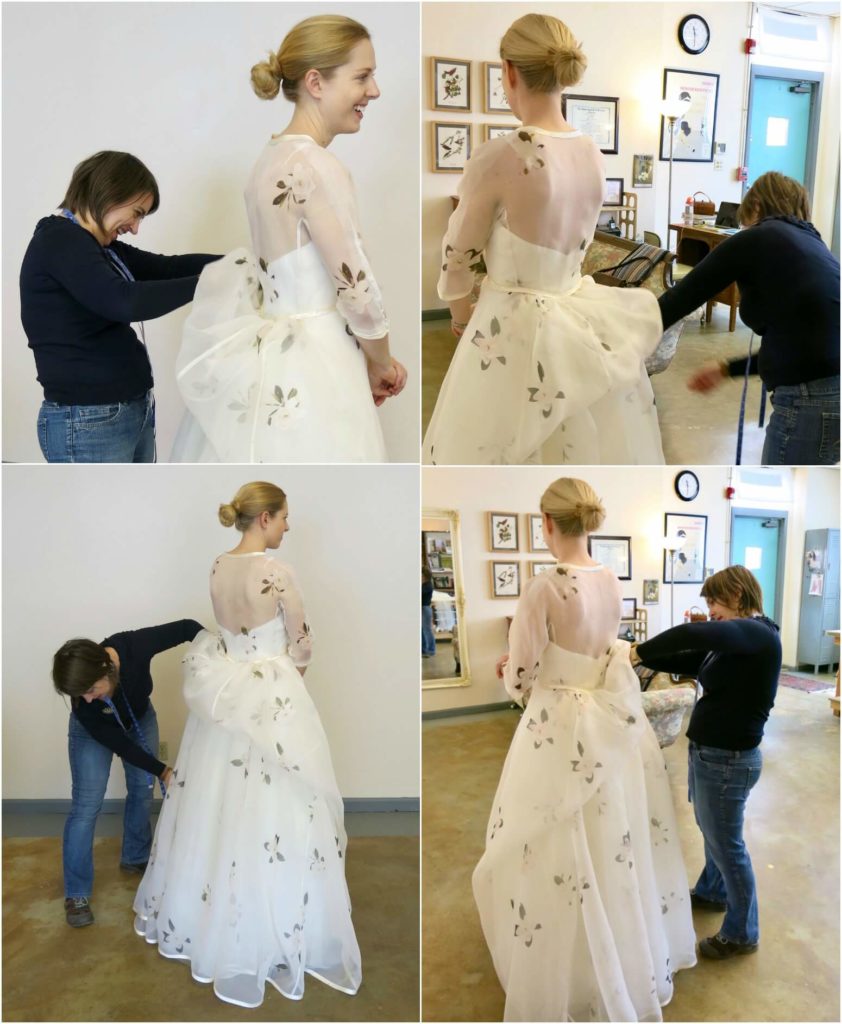 Cameron's final fitting by Brooks Ann Camper Bridal Couture