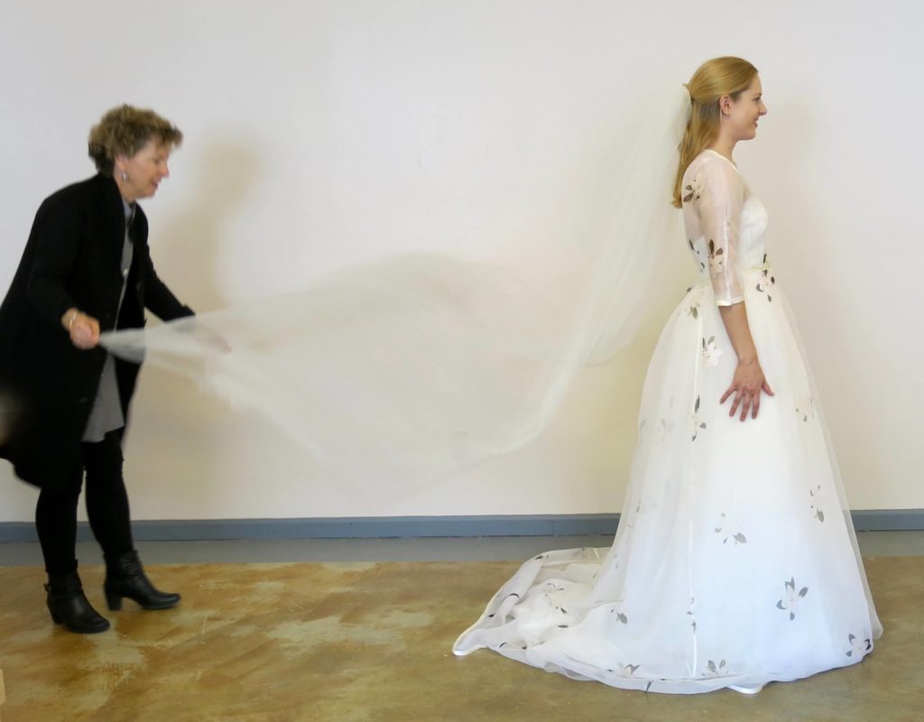 Cameron's final fitting by Brooks Ann Camper Bridal Couture