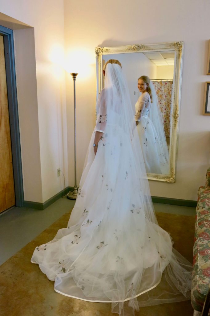 Cameron's final fitting by Brooks Ann Camper Bridal Couture