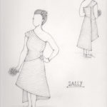 Sally's custom wedding dress sketch by Brooks Ann Camper Bridal Couture