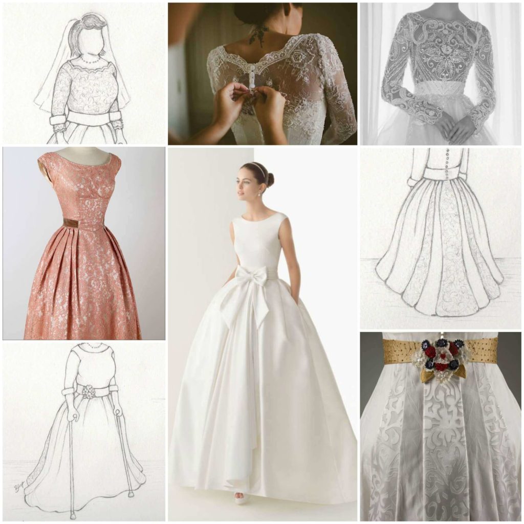 's Design Consultation and Wedding Dress Sketches by Brooks Ann Camper Bridal Couture