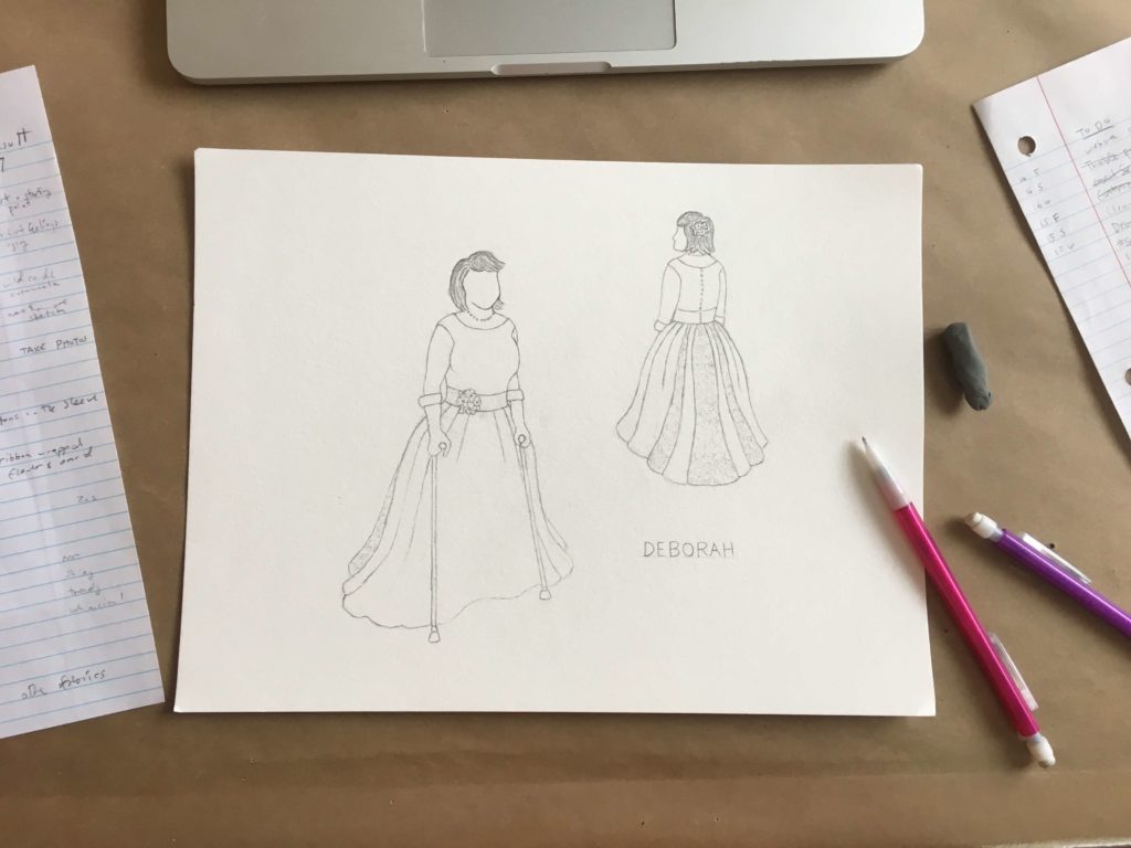 's Design Consultation and Wedding Dress Sketches by Brooks Ann Camper Bridal Couture