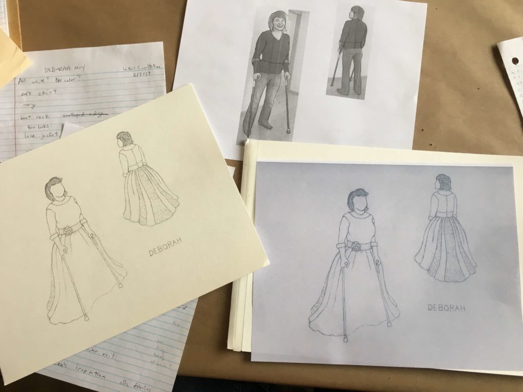 's Design Consultation and Wedding Dress Sketches by Brooks Ann Camper Bridal Couture