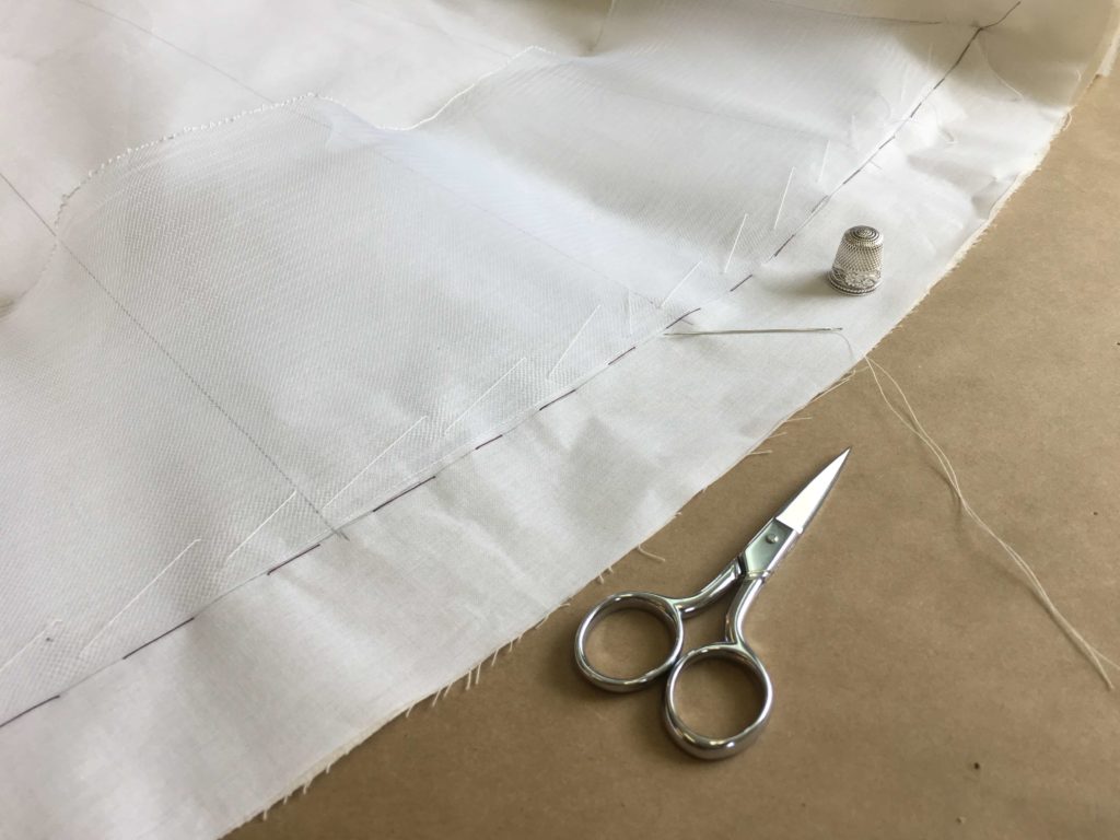 Crafting Deborah's First Mockup by Brooks Ann Camper Bridal Couture