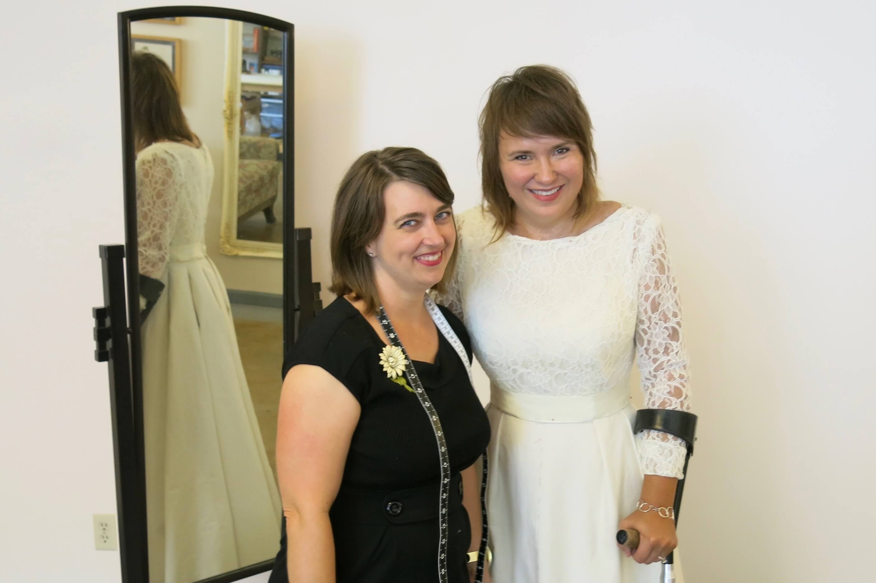 Deborah's Second and Third Mockup Fittings by Brooks Ann Camper Bridal Couture