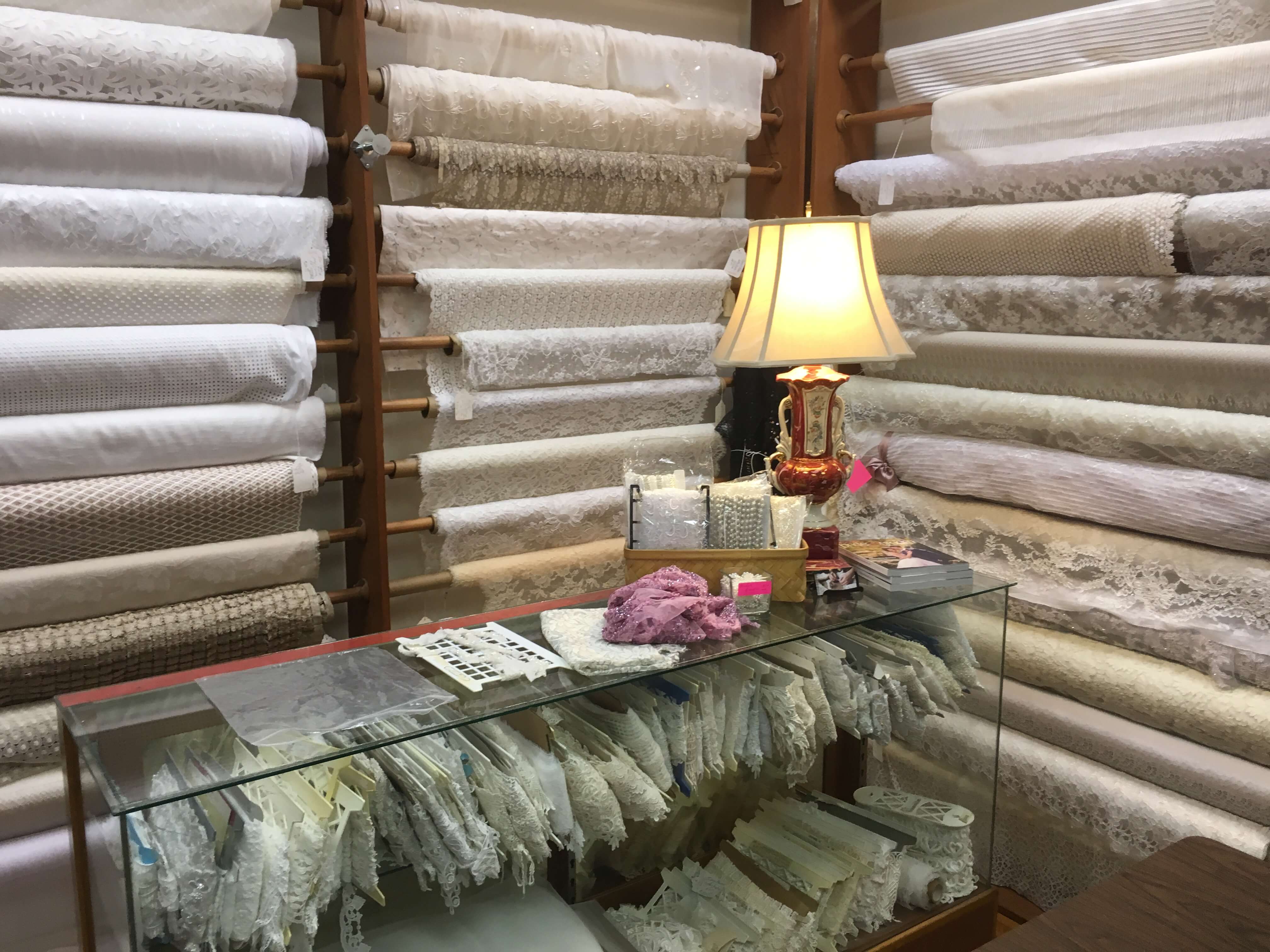 Choosing and Prepping Deborah's Fabrics by Brooks Ann Camper Bridal Couture