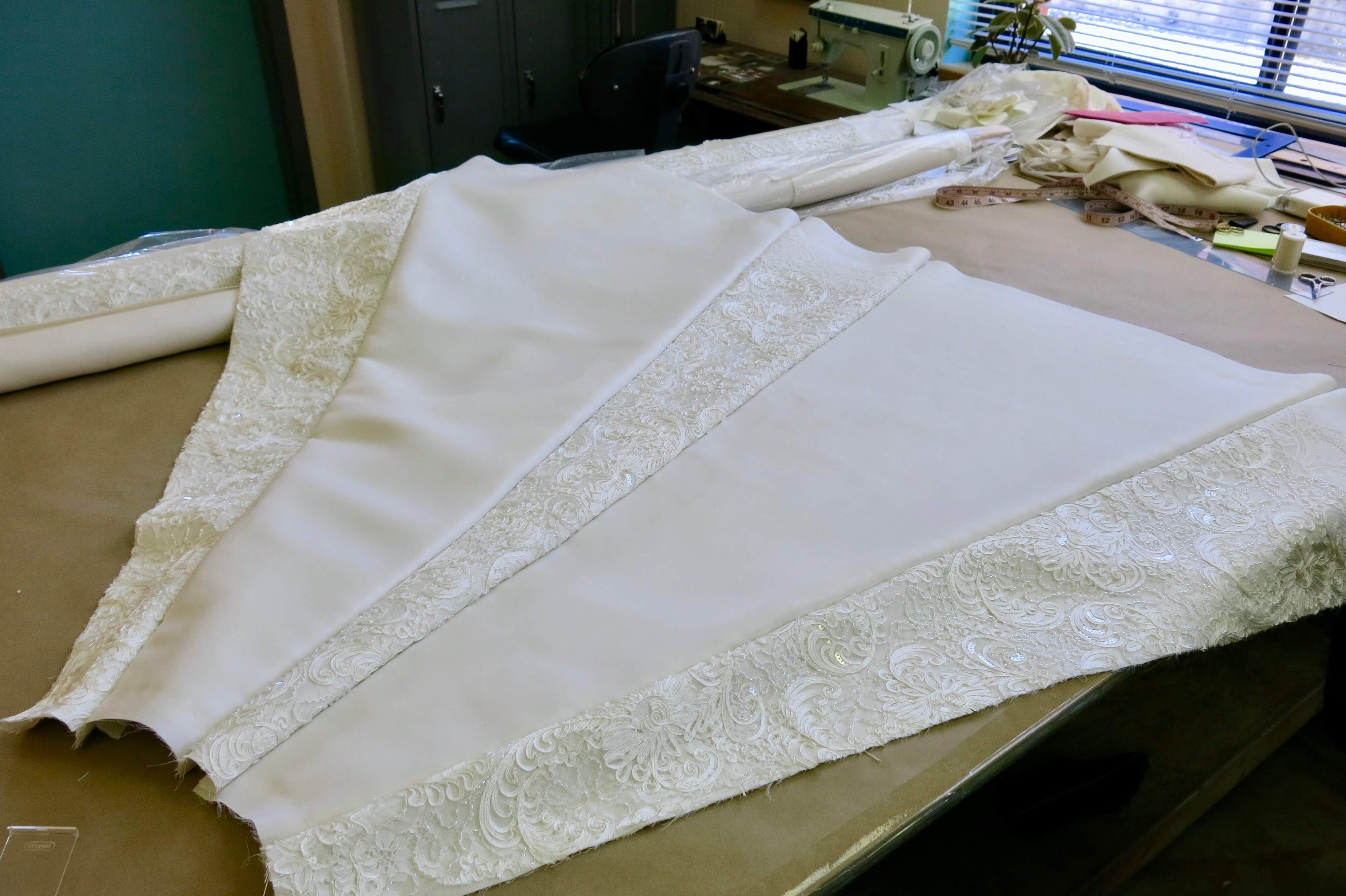 Crafting Deborah's Skirt by Brooks Ann Camper Bridal Couture