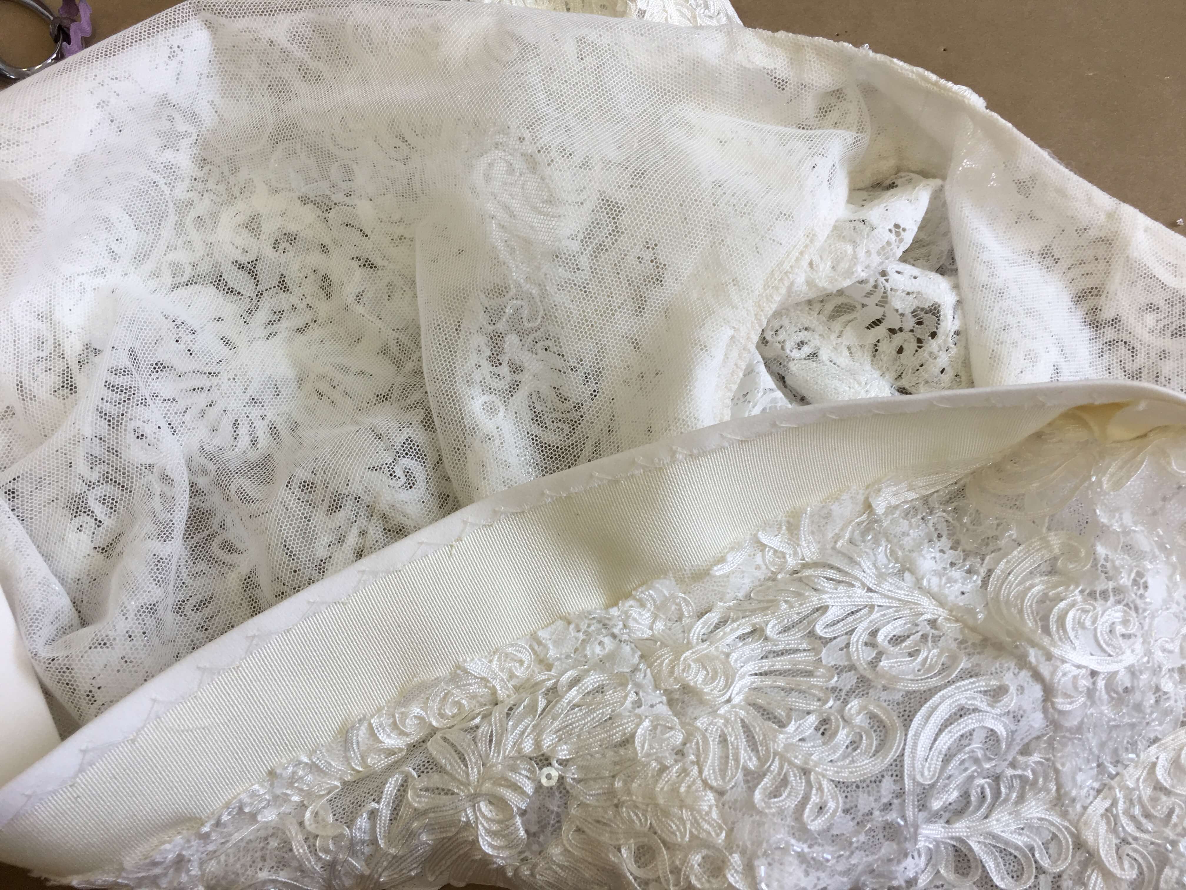 Finishing Deborah's Custom Wedding Dress | Brooks Ann Camper Bridal Couture