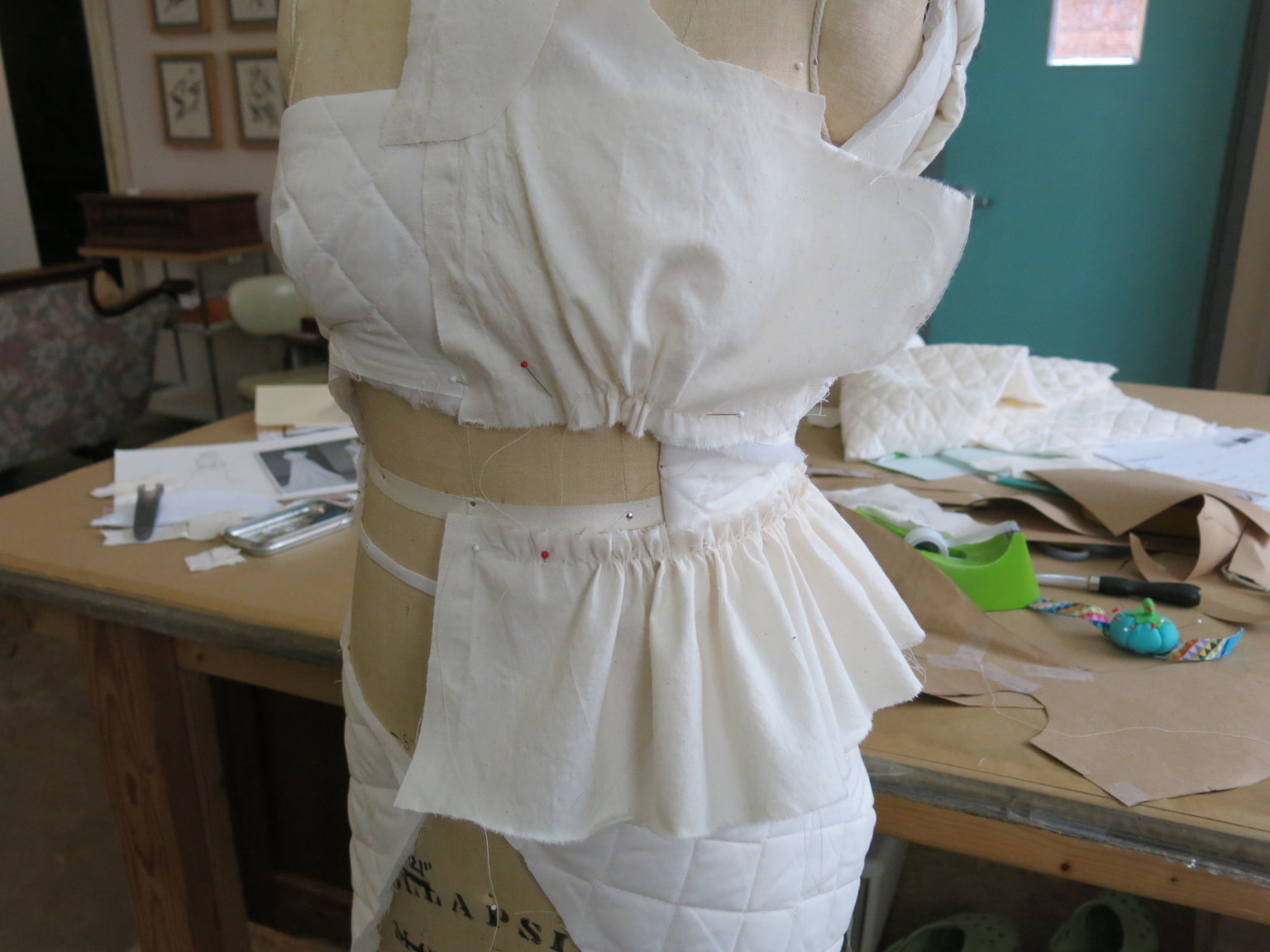 Draping and Drafting Tiffany's Custom Wedding Dress Patterns - Brooks ...