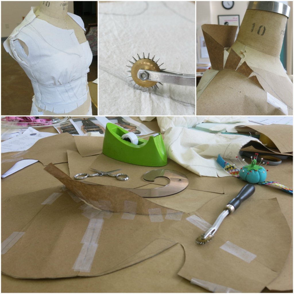 Draping and Drafting Tiffany's Custom Wedding Dress Patterns