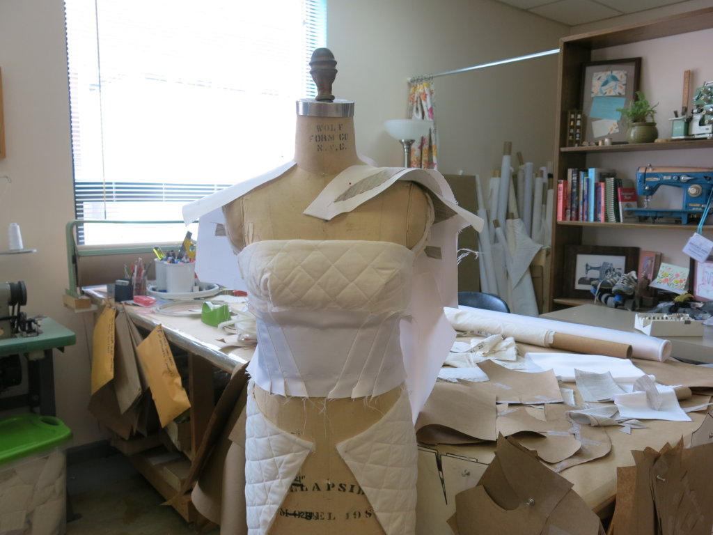 Making Tiffany's First Mockup by Brooks Ann Camper Bridal Couture