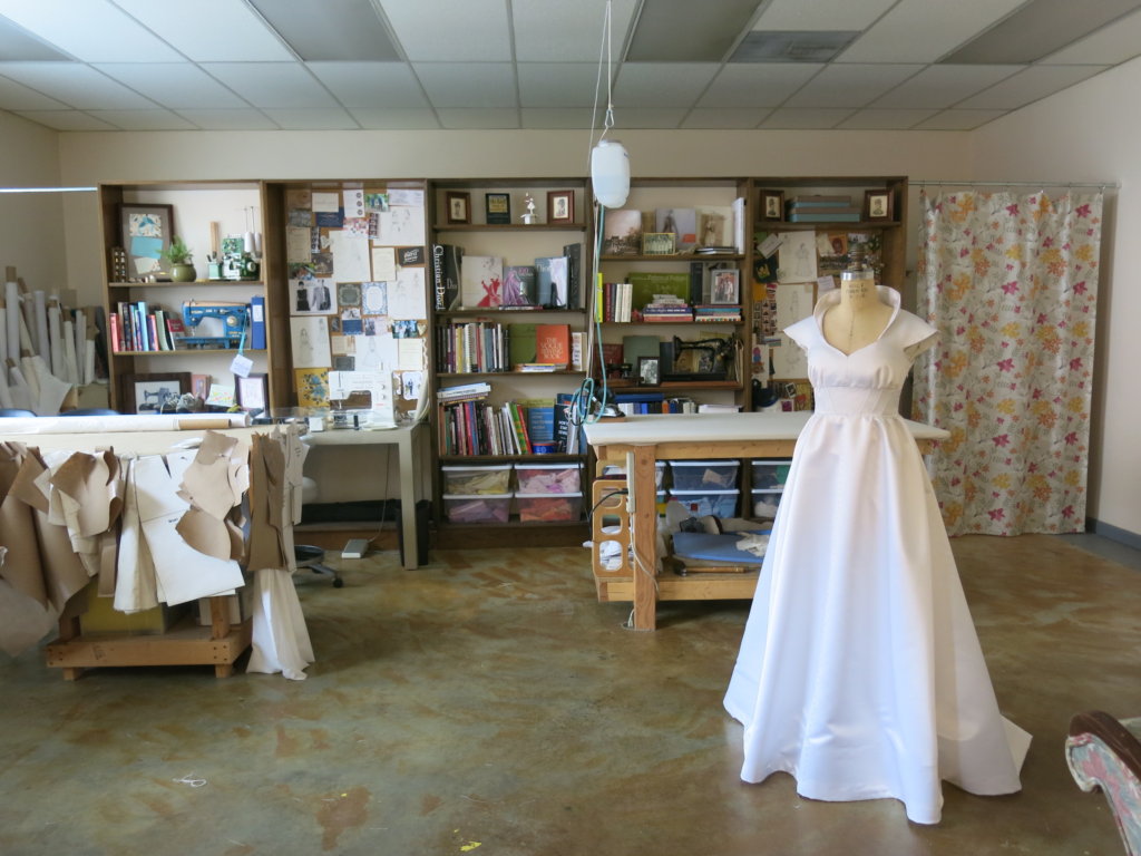 Making Tiffany's First Mockup by Brooks Ann Camper Bridal Couture