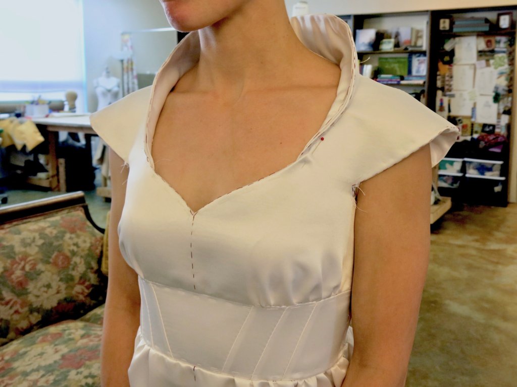 Tiffany's First Mockup Fitting (and Pattern Corrections)! by Brooks Ann Camper Bridal Couture