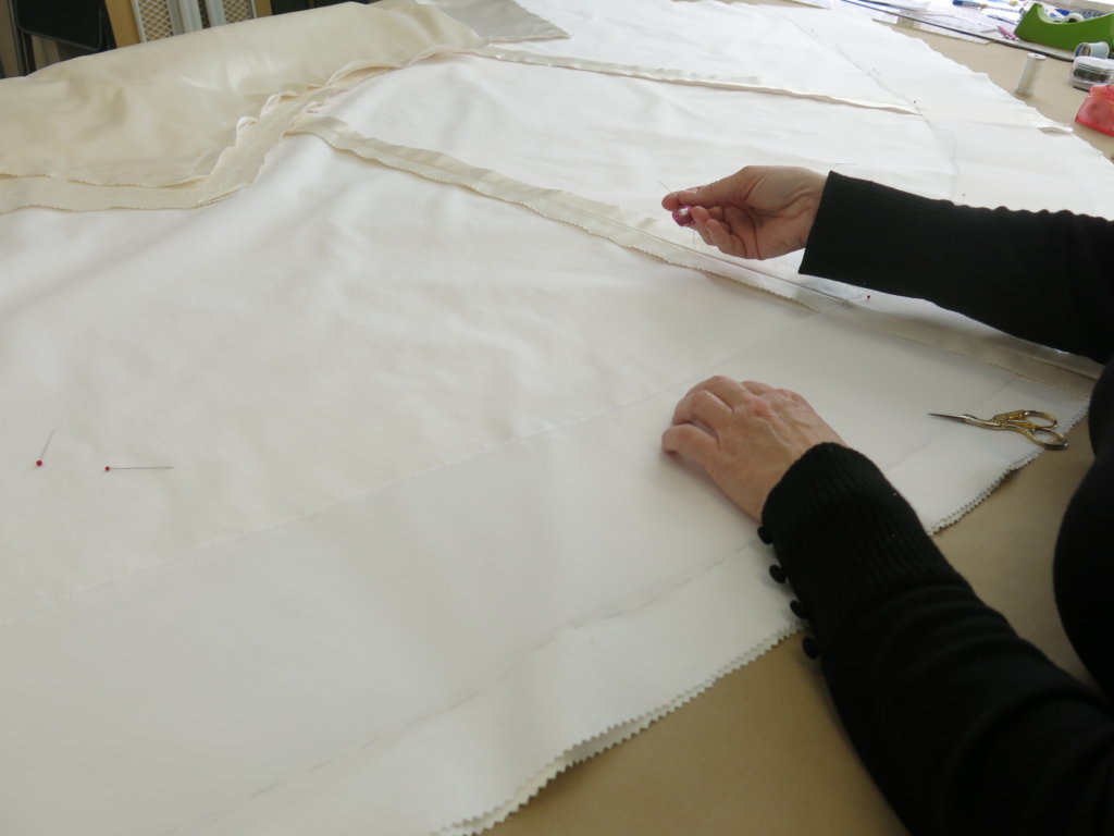 Constructing Tiffany's Wedding Dress: Skirt & Midriff by Brooks Ann Camper Bridal Couture