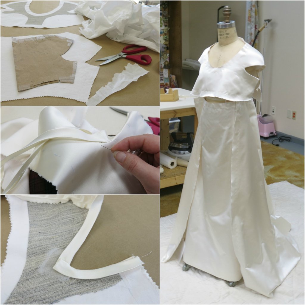 Constructing Tiffany's Wedding Dress: Cut-in-One-Sleeves - Brooks Ann  Camper Bespoke Sewing