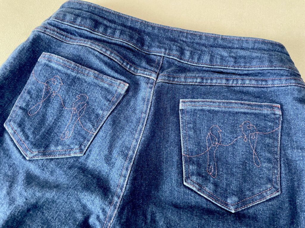 3-Needle Patch Pocket Custom Made Jeans