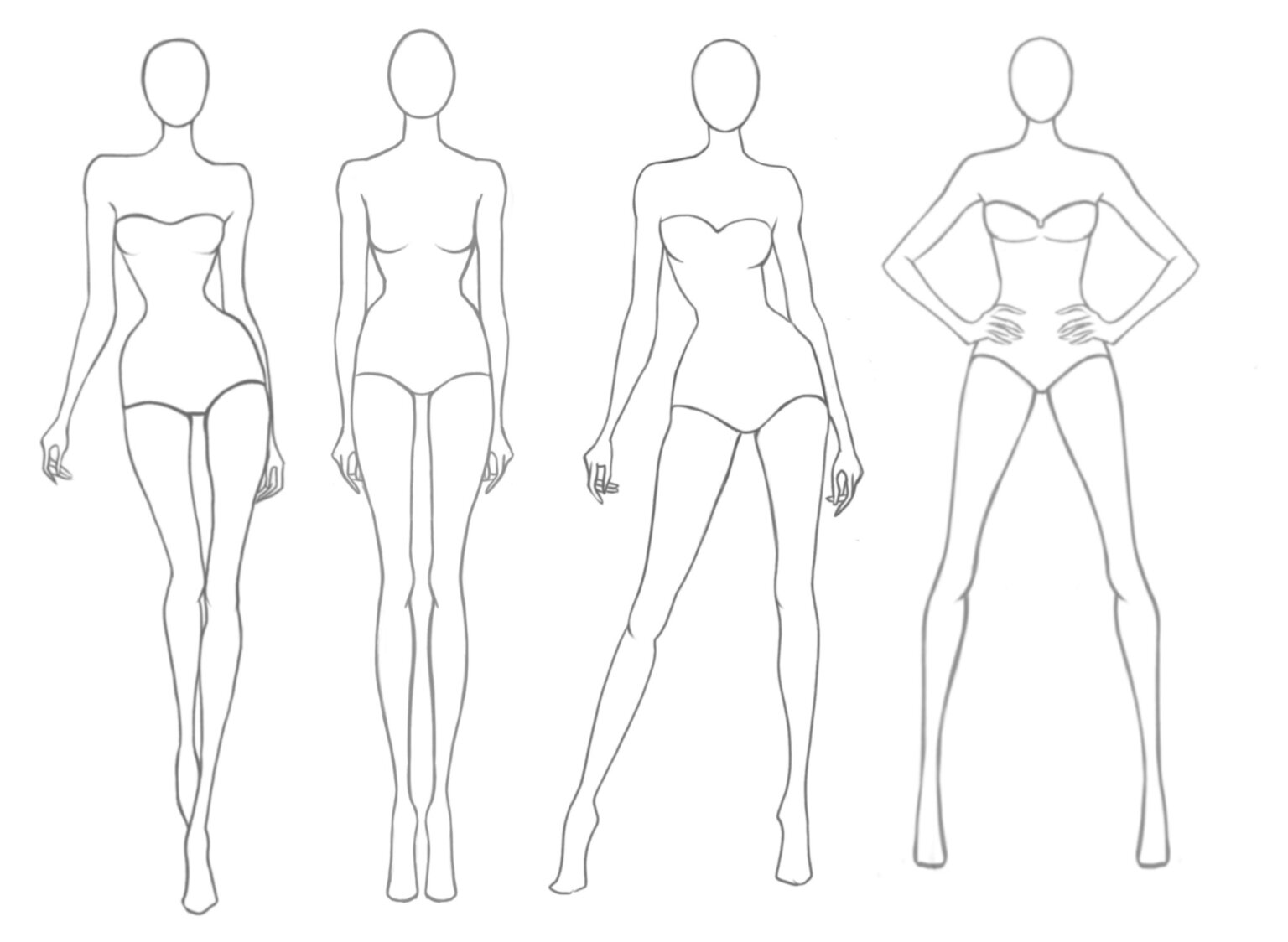 How To Create Custom Sketching Croquis from Photos - Brooks Ann Camper ...